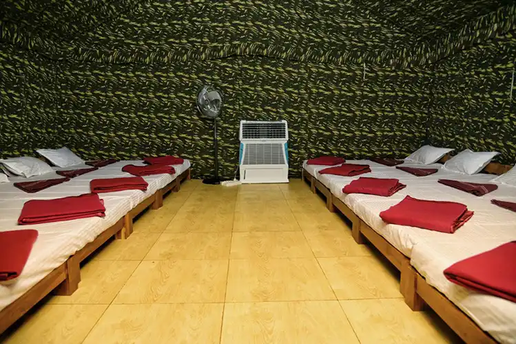 Adventure activity area and recreational facilities at Dew Drops Resort