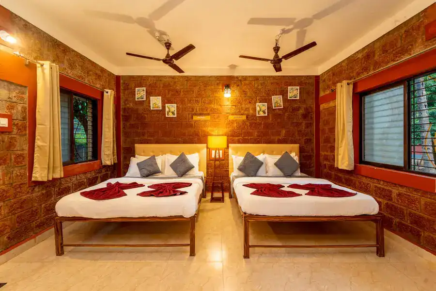 Non-AC 4-sharing room ideal for small groups at Tusker Trails